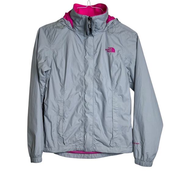 The North Face DryVent Hooded Rain Jacket Windbreaker in Gray & Pink Women’s XS - Picture 2 of 13